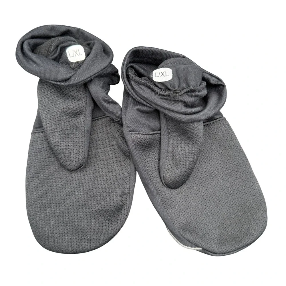 Under Armour Headband & Mitten Glove Set Women's‎ L/XL Black/Reflective Silver